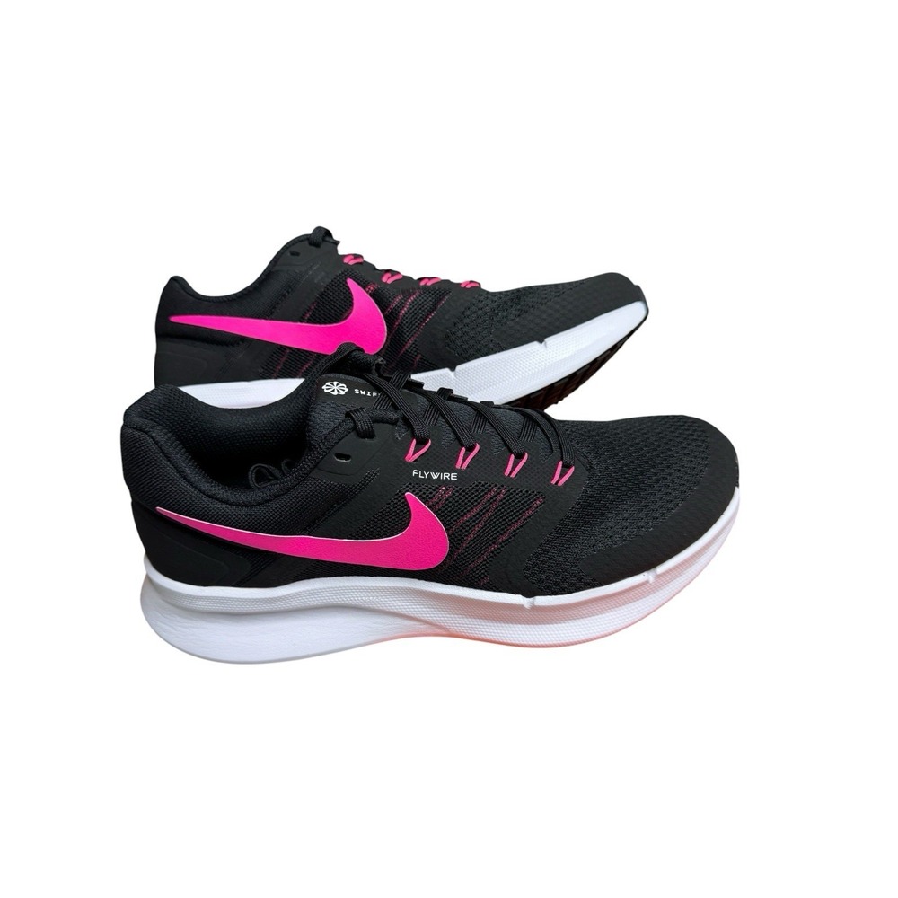 NIB! Women's Sz 10 Nike Run Swift 3 Shoes Black/Pink/White DR2698 018
